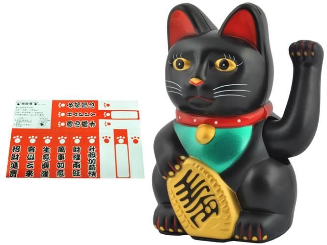 Auksinė kinų katė Maneki - laimės simbolis