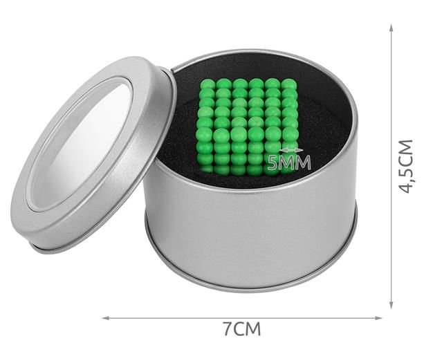  Magnetiniai rutuliai 216vnt 5mm fluorescenciniai 9022 