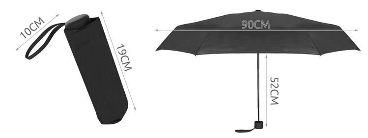  Mini sulankstomas skėtis 18cm 9114 
